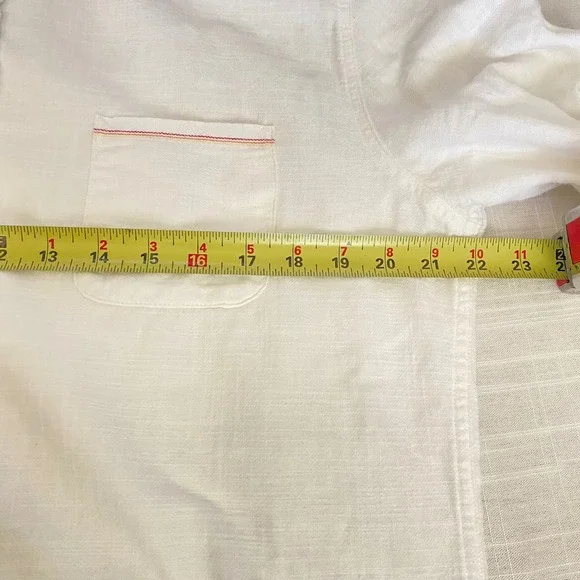 Marine Layer Off-White Casual Button Down Shirt - Picture 10 of 11